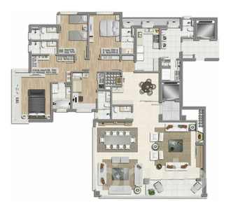 Apartamento No Bentley Com 4 Dorm E 258m, Bela Vista