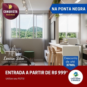 Apartamento para venda com 41 metros quadrados com 2 quartos em Ponta Negra - Manaus - AM