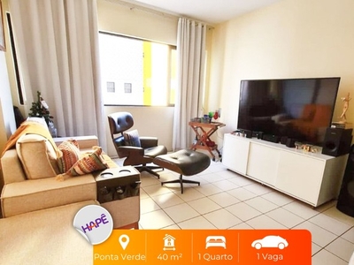 Apartamento para venda possui 40 metros quadrados com 1 quarto em Ponta Verde - Maceió - A