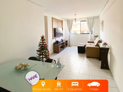 Apartamento para venda tem 68 metros quadrados com 3 quartos em Ponta Verde - Maceió - AL