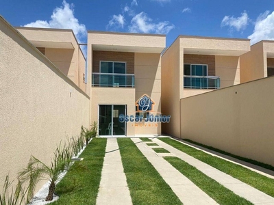 Casa com 3 dormitórios à venda, 92 m² por R$ 354.900,00 - Coaçu - Eusébio/CE