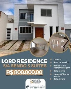 Casa com 5/4 no Lord Residencial à venda, 200 m² por R$ 800.000 - Boa Vista - Vitória da C