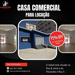 Casa comercial para aluguel com 160 m² no Setor Central, Goiânia-GO.