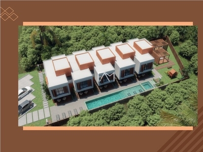 Casa de alto padrão em condomínio para venda com 2 suítes, varanda e piscina privativa