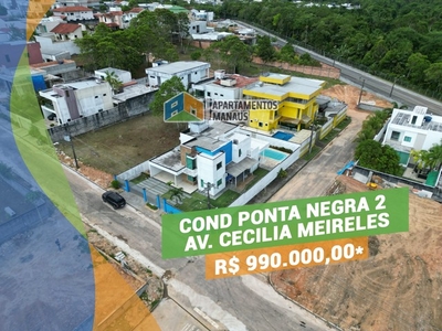 Casa Dúplex Condomínio Ponta Negra 2, 4 suítes e piscina