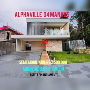 Casa Duplex no Alphaville 4 Semimobiliado 4 Suites Closet + Escritorio + Banheiro Proprio