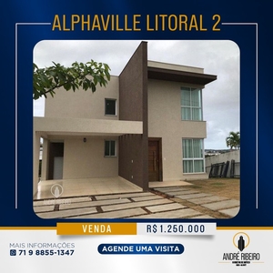 Casa para venda com 230 metros quadrados com 5 quartos em Alphaville (Abrantes) - Camaçari
