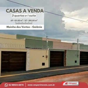 Casa para Venda com 3 Quartos em Moinho Dos Ventos - Goiânia