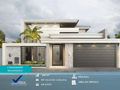 Chapada- Residencial Renaissance 300m² 4 suítes Planta Personalizada + Construção.