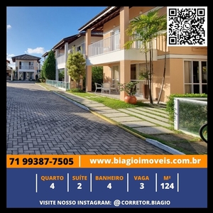 Costa do Atlântico - Casa - 4/4 - 2 suítes - Varanda - Área gourmet - 3 vagas - 124m²