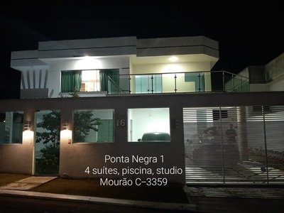 Excelente Duplex no Ponta Negra I. 4 suítes, 2 piscinas, Studio com acústica