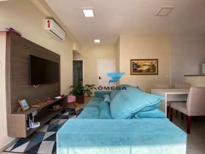 Flat com 2 dormitórios à venda, 65 m² por r$ 620.000,00 - pitangueiras - guarujá/sp