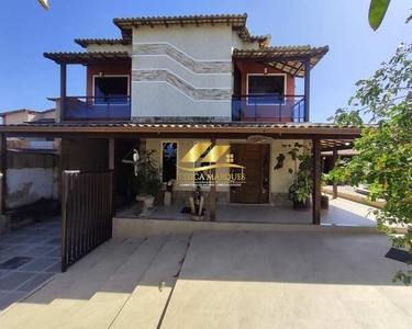 Linda casa com 5 suítes, piscina e área gourmet em Unamar - Cabo Frio - RJ
