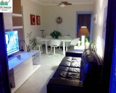 Lindíssimo apartamento mobiliado e decorado com 80 m² no Guarujá, sendo 2 dormitórios, 1 s