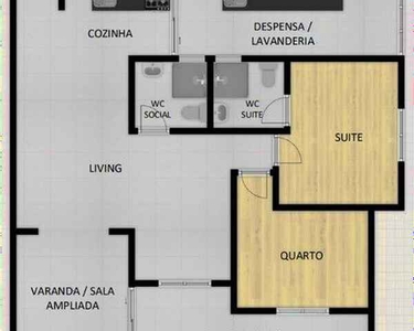 Lindo Apartamento Garden de 78m2 2 dormitórios pronto para morar - Moderno e Espaçoso