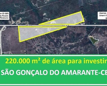 Lote/Terreno para venda possui 220000 metros quadrados em Zona Rural - Paracuru - CE