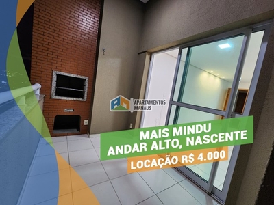 Mais Mindu 3Q/1St c/ modulados e climatização - Andar Alto - Parque 10 de Novembro.