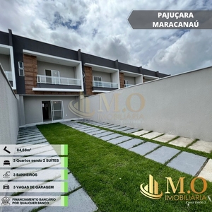 Maison Pajuçara - casas duplex com 3 quartos com excelente localização na Pajuçara Maracan