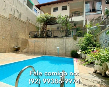 MANSÃO Duplex semi- mobiliada, 5 quartos em Flores - Piscina, Edícula, Churrasqueira FINAN