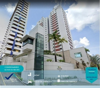 Parque 10 - Condomínio Altos da Recife, 03 Suítes, Use seu FGTS - APTV03