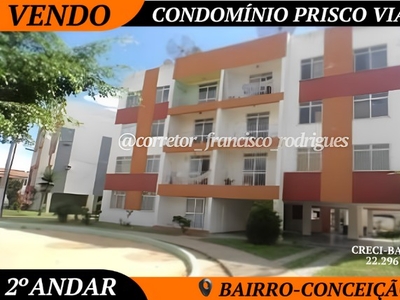 Venda de apartamento 3/4, uma Suíte, no condomínio Prisco Viana na Conceição 1 .
