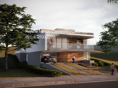 Vendo Casa Em Construção No Alphaville Pernambuco 2 (previsão De Entrega Para Dezembro 2022), 04 Suítes, 02 Vagas, 297,29m² Área Construída