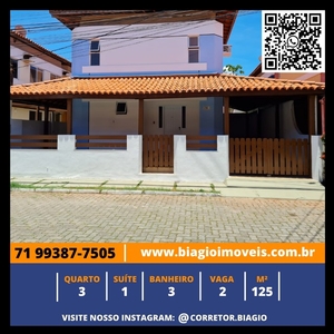 Vivendas da Praia - Casa duplex - 3 quartos - 1 suíte - Dependência - 125m²