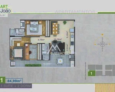 Apartamento à venda, 84 m² por R$ 556.543,00 - São João - Itajaí/SC