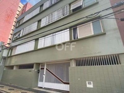 Apartamento com 1 quarto à venda na rua doutor quirino, 739, centro, campinas, 66 m2 por r$ 210.000