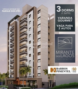 Apartamento em Loteamento Capotuna, Jaguariúna/SP de 79m² 3 quartos à venda por R$ 542.000,00