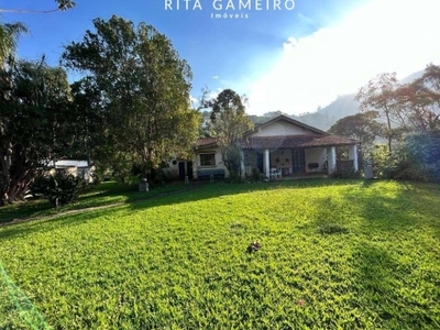 Casa em condomínio fechado com 6 quartos à venda na estrada bom jardim, sn, parque do imbui, teresópolis por r$ 970.000
