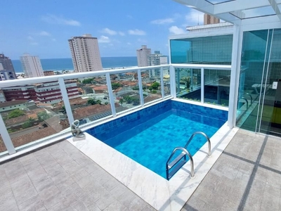 Cobertura em Boqueirão, Praia Grande/SP de 165m² 3 quartos à venda por R$ 899.000,00