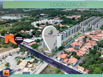 Apartamento com 2 dormitórios à venda, 42 m² por R$ 197.196,84 - Guaribas - Eusébio/CE