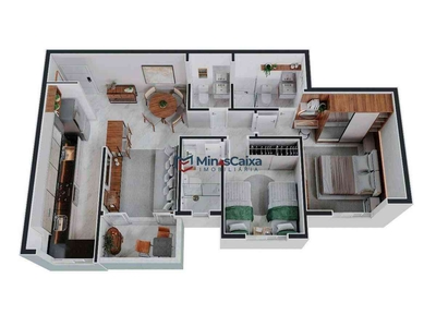 Apartamento com 2 quartos à venda no bairro Horto, 65m²