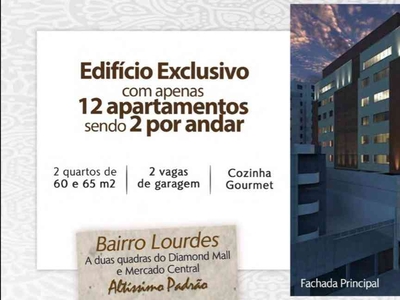 Apartamento com 3 quartos à venda no bairro Lourdes, 66m²