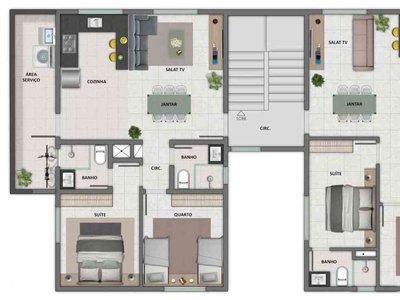 Casa com 2 quartos à venda no bairro São Salvador, 114m²