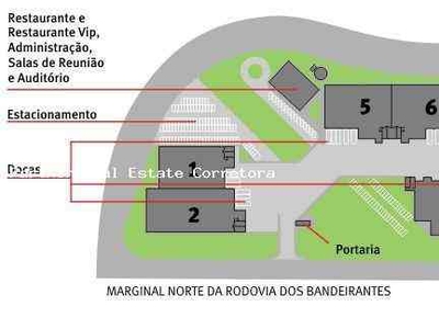 Galpão com 1 quarto para alugar no bairro Distrito Industrial, 2831m²