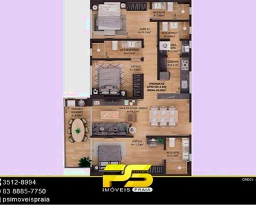 APARTAMENTO COM 3 DORMITÓRIOS À VENDA, 90 M² POR R$ 865.000 - JARDIM OCEANIA - JOÃO PESSOA