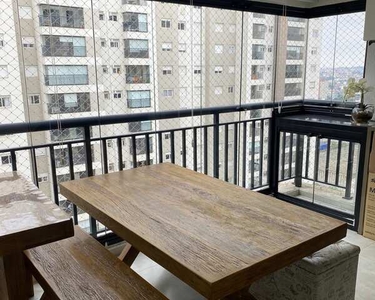 Apartamento semi-mobiliado com 88m2, varanda gourmet e em Condomínio Clube à venda no Bair