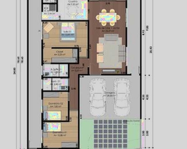 Casa Térrea em Construção - Condomínio Golden Park Jacareí - 3 Dorm ( 1 Suite) - Aceita pe