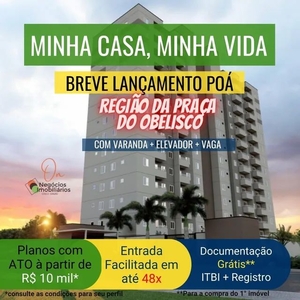 Apartamento para venda com 48 metros quadrados com 2 quartos em Jardim Santo Antônio - Poá