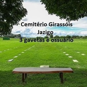 Jazigo com 3 gavetas + ossuário no cemitério Girassóis em Parelheiros, Zona Sul São Paulo.