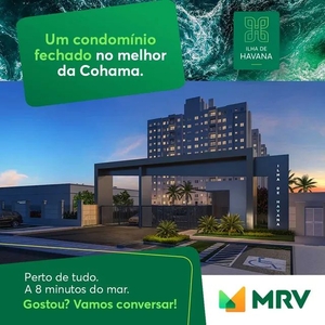 m129-Apartamento para venda possui 45 metros quadrados com 2 quartos em Turu - São Luís -