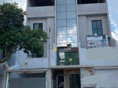 Cobertura com 2 dormitórios à venda, 110 m² por r$ 350.000 - vila pires - santo andré/sp