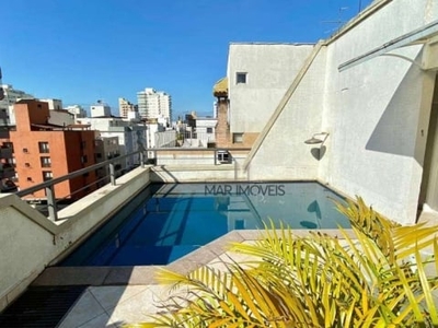 Cobertura com 3 dormitórios à venda, 260 m² por r$ 680.000,00 - balneário cidade atlântica - guarujá/sp