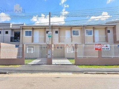 Sobrado com 3 dormitórios para alugar, 84 m² por r$ 2.020,00/mês - sítio cercado - curitiba/pr