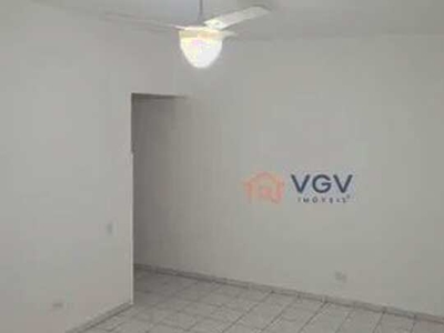 Apartamento com 3 dormitórios para alugar, 107 m² por R$ 3.861,00/mês - Gonzaga - Santos/S