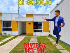 Condomínio Villa Riviera Del Sol, casa Térrea com 2 quartos sendo 1 suíte, Nova, Use FGTS,