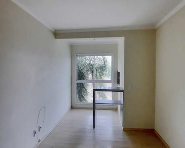 Apartamento, 57m², 02 dormitórios, 01 banheiro social, sala de estar/ jantar, piso laminad