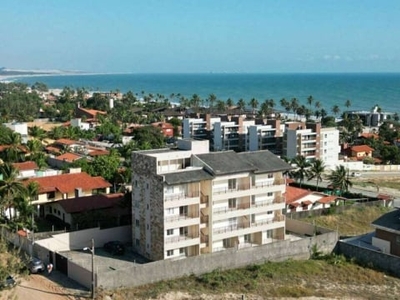 Apartamento a venda vista mar nascente, ventilado 86 m2 com 2 quartos praia cumbuco caucaia ce